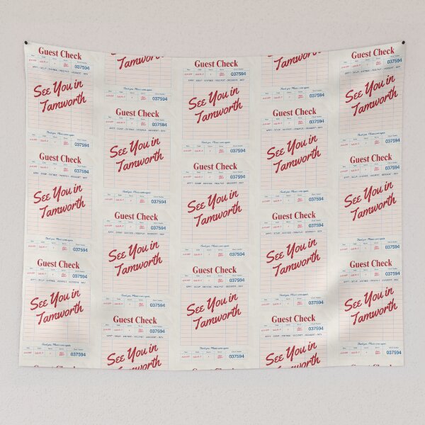 Item preview, See You in Tamworth - Vintage Diner Guest Check Travel Print designed and sold by RM-Journey.