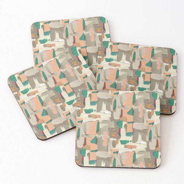 Item preview, Abstract brushstrokes pattern tortora green designed and sold by Alessandro Remo Mazzoni Remotextiles.