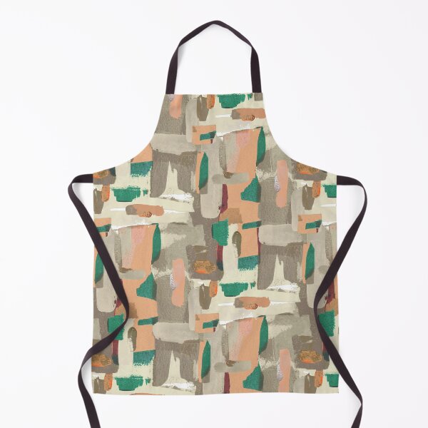 Item preview, Abstract brushstrokes pattern tortora green designed and sold by Alessandro Remo Mazzoni Remotextiles.
