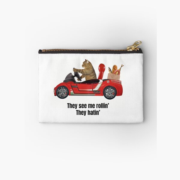 Item preview, They see me rollin' They hatin' cat with his groceries designed and sold by SirenSeventyOne.