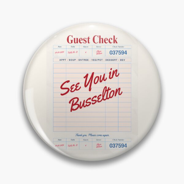 Item preview, See You in Busselton - Vintage Diner Guest Check Travel Print designed and sold by RM-Journey.