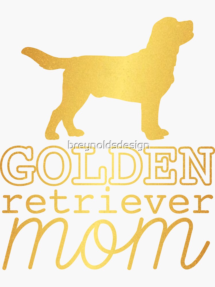 Thumbnail 3 von 3, Sticker, Golden Retriever Mom | Hundemutter designt und verkauft von breynoldsdesign.