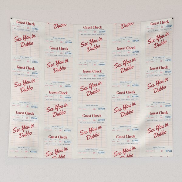 Item preview, See You in Dubbo - Vintage Diner Guest Check Travel Print designed and sold by RM-Journey.