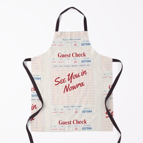 Item preview, See You in Nowra - Vintage Diner Guest Check Travel Print designed and sold by RM-Journey.