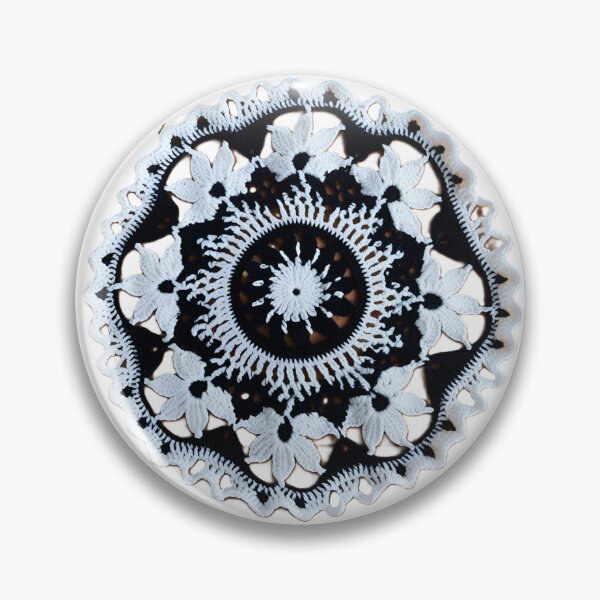 Item preview, Black & White Crochet Mandal Photography designed and sold by Atarac.