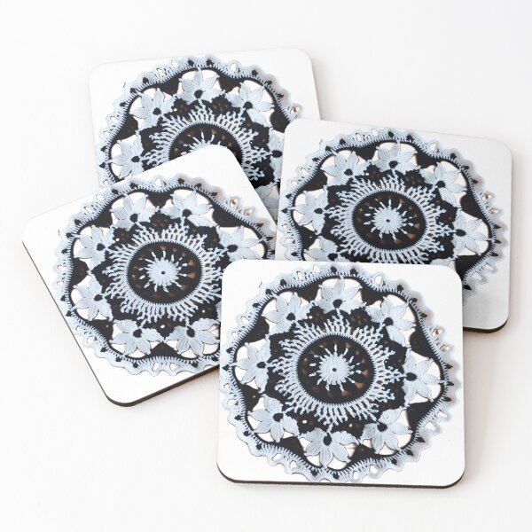 Item preview, Black & White Crochet Mandal Photography designed and sold by Atarac.