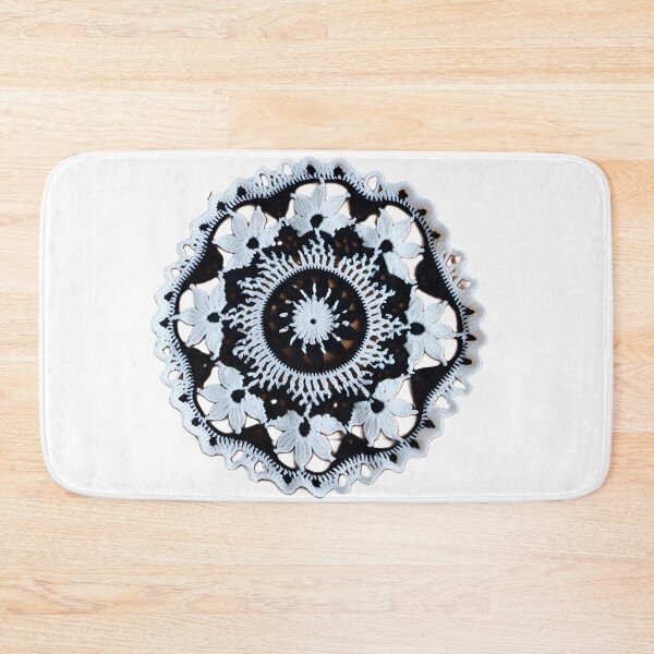 Item preview, Black & White Crochet Mandal Photography designed and sold by Atarac.