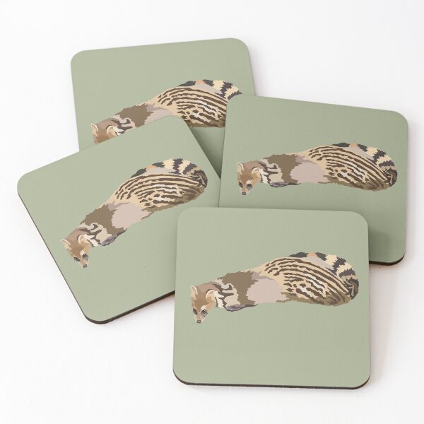 Item preview, S is for Small Indian Civet.,Small Indian Civet Illustration – Exotic Wildlife Art of Nocturnal Mammal designed and sold by PrettylittlepastelUk.