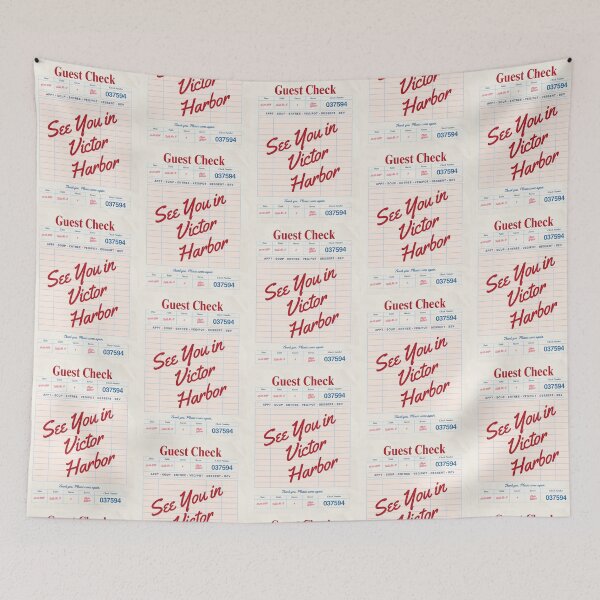 Item preview, See You in Victor Harbor - Vintage Diner Guest Check Travel Print designed and sold by RM-Journey.