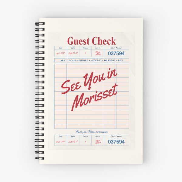 Item preview, See You in Morisset - Vintage Diner Guest Check Travel Print designed and sold by RM-Journey.