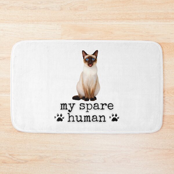 Item preview, Funny Siamese Cat – "My Spare Human" Design for Cat Lovers designed and sold by Fredster1966.