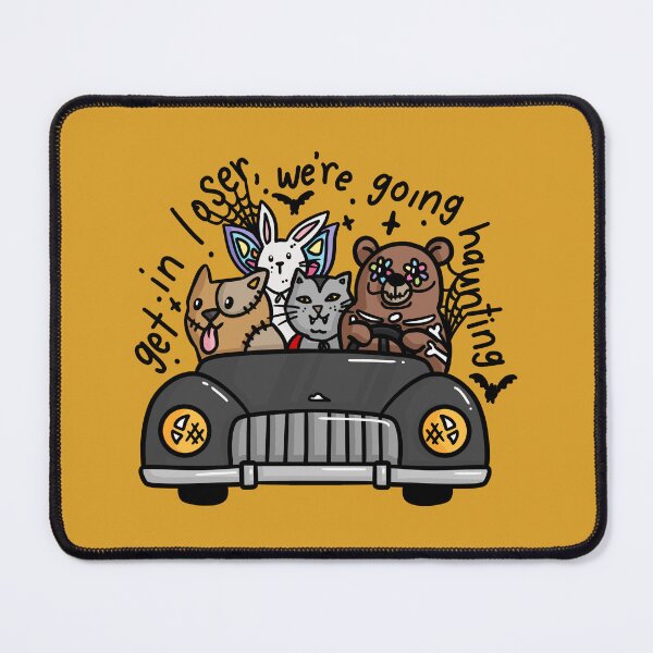 Item preview, Get In Loser, We're Going Haunting High-Quality Art Halloween 2024 Car Dog Mean Girls Vampire Cobwebs designed and sold by familiarsadie.