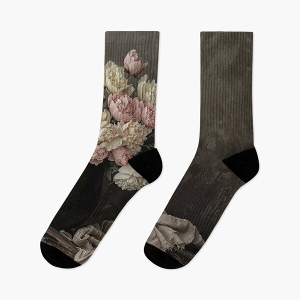 Artikelvorschau, Zeitlose Eleganz Pfingstrosen in einer schwarzen Vase entworfen und verkauft von oanaunciuleanu.