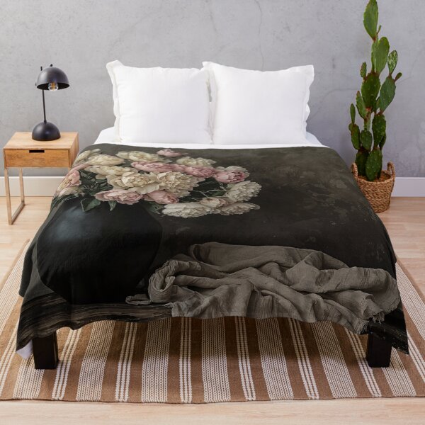 Item preview, Timeless Elegance Peonies in a Black Vase designed and sold by oanaunciuleanu.