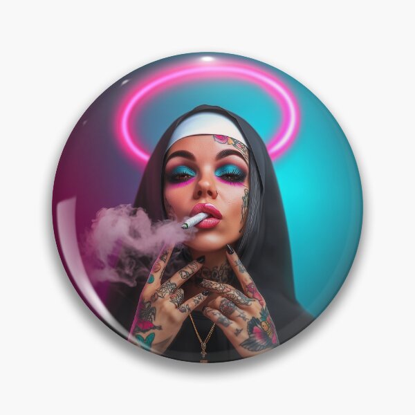 Item preview, Renhal Giggle Nun designed and sold by AIMAC Shop - AI Artist's Merch.