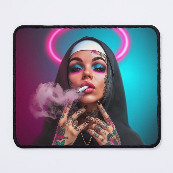 Item preview, Renhal Giggle Nun designed and sold by AIMAC Shop - AI Artist's Merch.