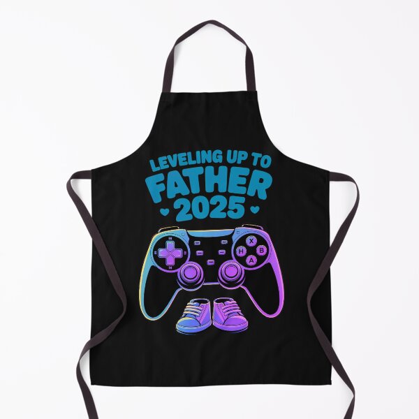 Item preview, Leveling Up to Father 2025:  Gamer Dad Announcement Art For New Dads designed and sold by elynne9.