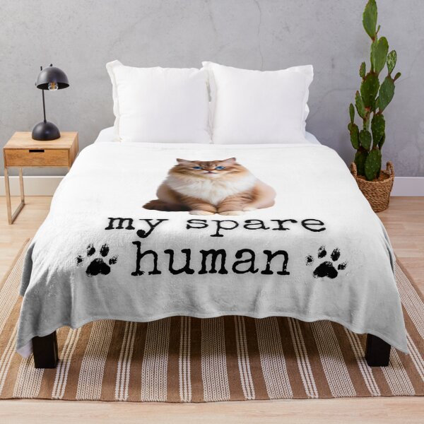 Item preview, Funny Ragdoll Cat – "My Spare Human" Design for Cat Lovers designed and sold by Fredster1966.