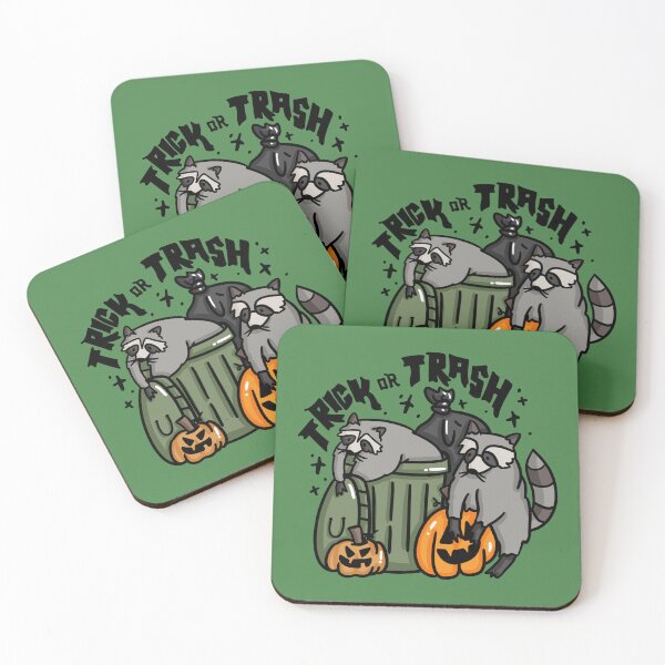 Item preview, Trick Or Trash Raccoon High-Quality Art Halloween 2024 Trash Panda Pumpkins Diving Chunky Cute Spook designed and sold by familiarsadie.