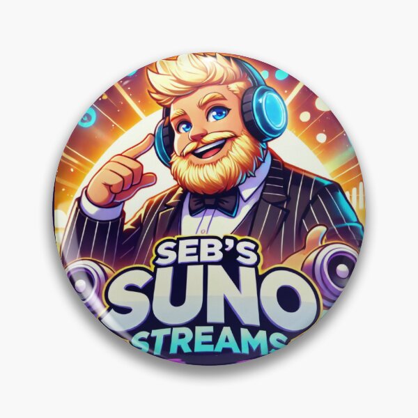 Item preview, Seb's Suno Streams Logo designed and sold by AIMAC Shop - AI Artist's Merch.