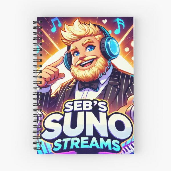 Item preview, Seb's Suno Streams Logo designed and sold by AIMAC Shop - AI Artist's Merch.