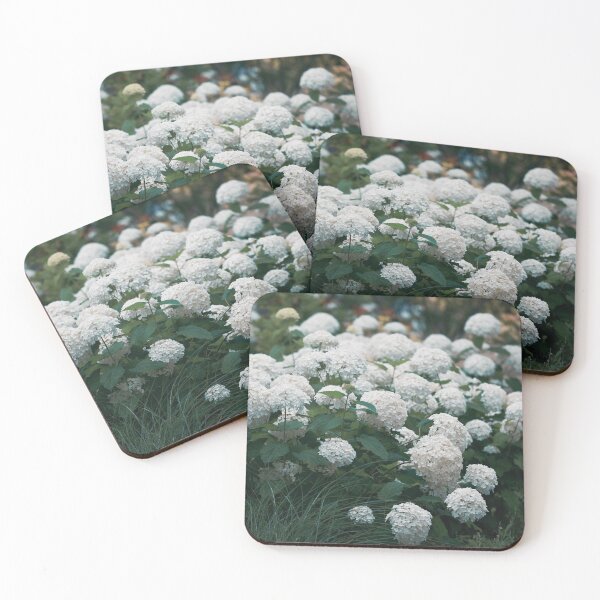 Item preview, Retro-Filtered White and Green Hydrangea Bush designed and sold by CountyKent.