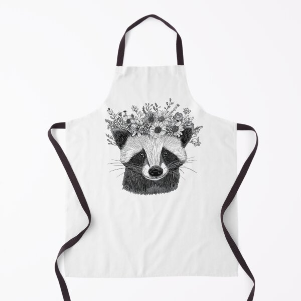 Item preview, Badger Wearing Flower Crown designed and sold by mirror circus.