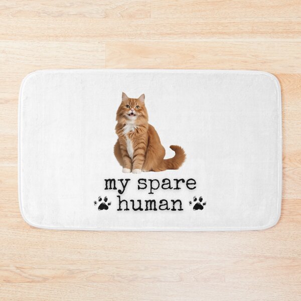 Item preview, Funny Ginger Persian Cat – "My Spare Human" Design for Cat Lovers designed and sold by Fredster1966.