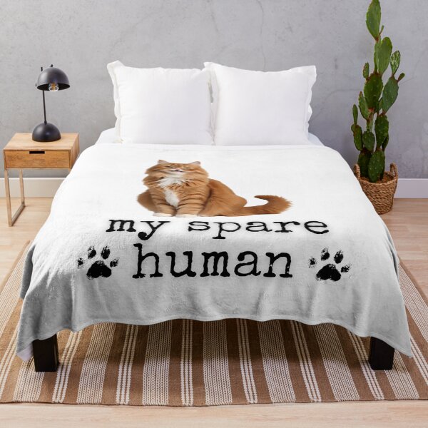 Item preview, Funny Ginger Persian Cat – "My Spare Human" Design for Cat Lovers designed and sold by Fredster1966.