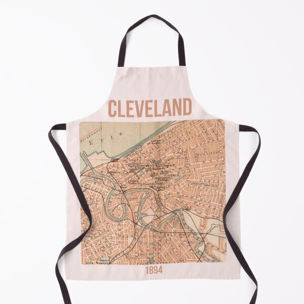 Item preview, Cleveland around 1894: Vintage city map for local patriots and Ohio fans designed and sold by RetroTraveller.