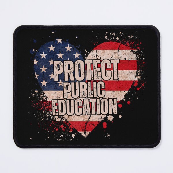 Item preview, Protect Public Education School Teacher Heart USA Red for Ed T-Shirt designed and sold by SunfullyYours.