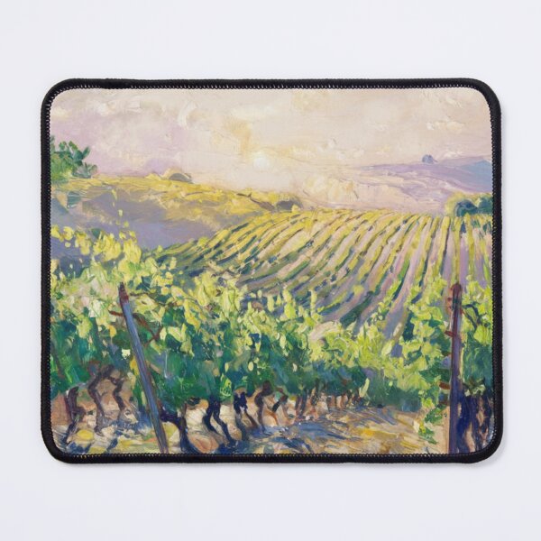Item preview, Golden Provence Vineyards at Sunrise – Impressionist Landscape Painting designed and sold by CARRAANN.