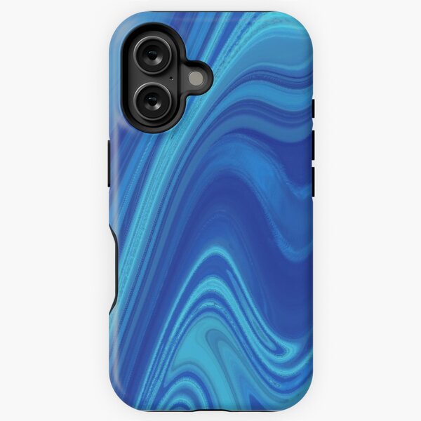 Aperçu de l'œuvre Coque de téléphone Blue Wave créée et vendue par GandAMerch.