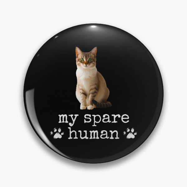 Item preview, Funny Ragamuffin Cat – "My Spare Human" Design for Cat Lovers designed and sold by Fredster1966.