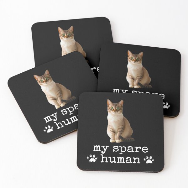Item preview, Funny Ragamuffin Cat – "My Spare Human" Design for Cat Lovers designed and sold by Fredster1966.