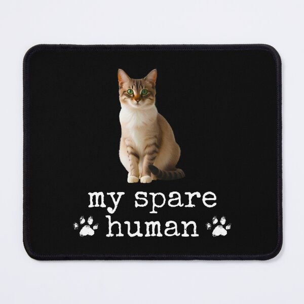Item preview, Funny Ragamuffin Cat – "My Spare Human" Design for Cat Lovers designed and sold by Fredster1966.