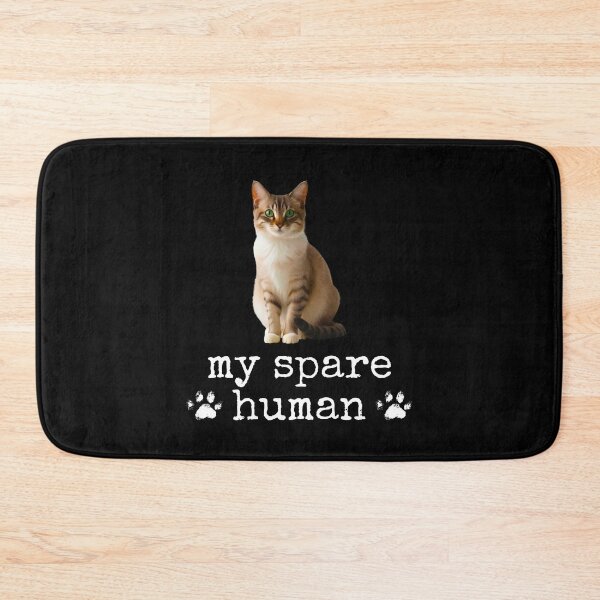 Item preview, Funny Ragamuffin Cat – "My Spare Human" Design for Cat Lovers designed and sold by Fredster1966.
