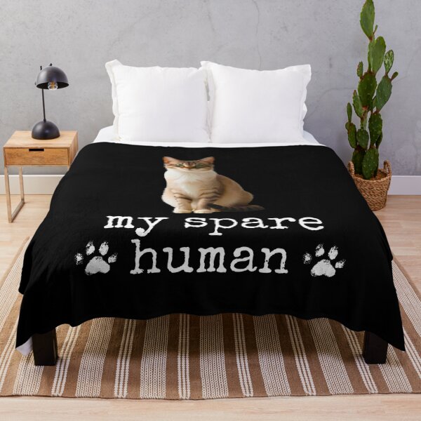 Item preview, Funny Ragamuffin Cat – "My Spare Human" Design for Cat Lovers designed and sold by Fredster1966.