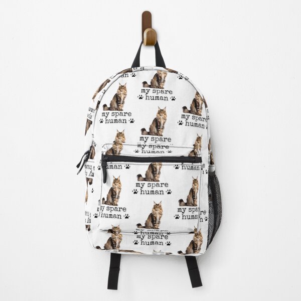 Item preview, Funny Maine Coon Cat – "My Spare Human" Design for Cat Lovers designed and sold by Fredster1966.