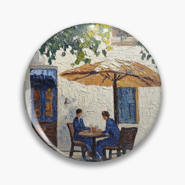 Item preview, Cafe | Post-impressionist painting style designed and sold by ComicsFactory.