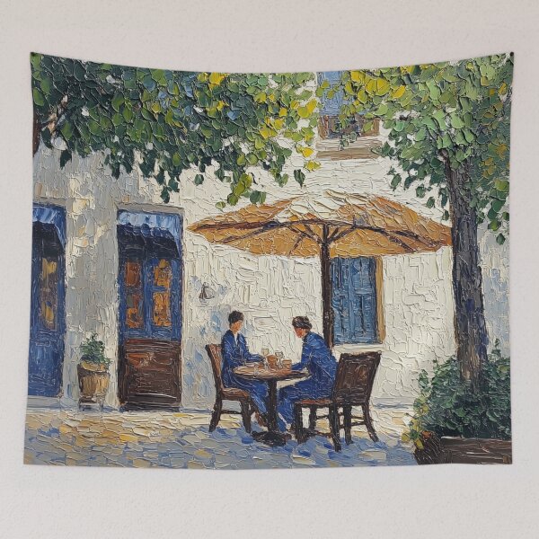 Item preview, Cafe | Post-impressionist painting style designed and sold by ComicsFactory.