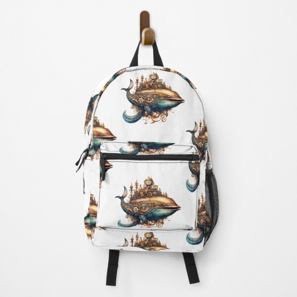 Item preview, Steampunk Whale Art T-Shirt, Nautical Fantasy Graphic designed and sold by Richard529.