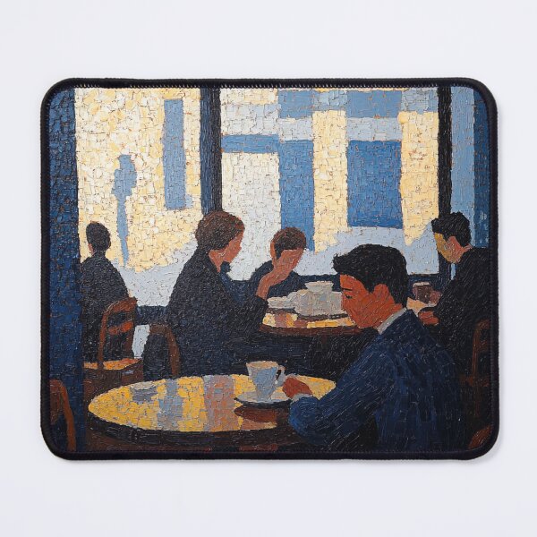 Item preview, Cafeteria | Post-impressionist painting style designed and sold by ComicsFactory.