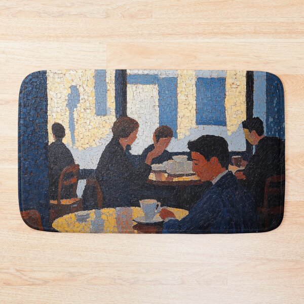 Item preview, Cafeteria | Post-impressionist painting style designed and sold by ComicsFactory.