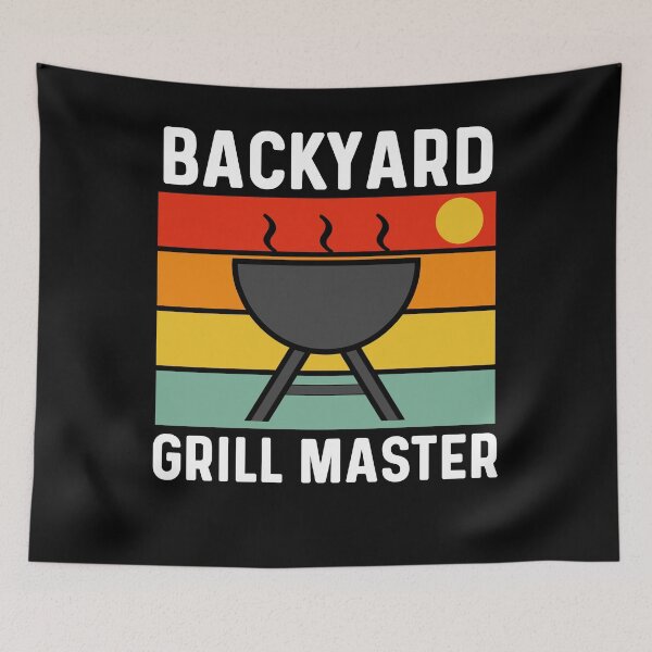 Item preview, Retro Sunset Backyard Grill Master | Vintage BBQ Enthusiast designed and sold by Sunserize Designs.