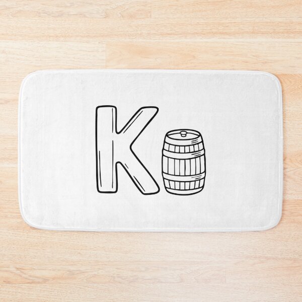 Item preview, An illustration of keg beside letter K designed and sold by rasagamastore.