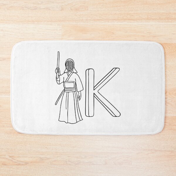 Item preview, An illustration of kendo beside letter K designed and sold by rasagamastore.