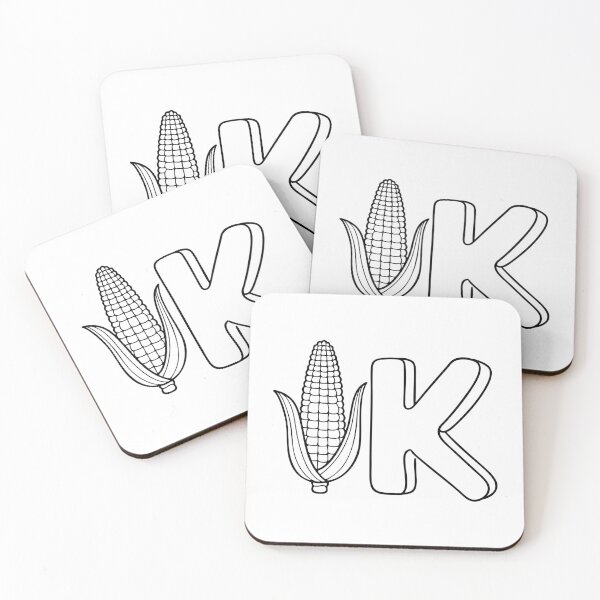 Item preview, An illustration of kernel beside letter K designed and sold by rasagamastore.