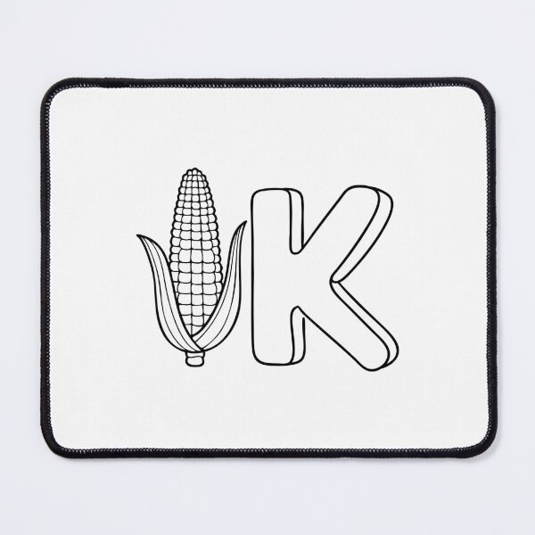Item preview, An illustration of kernel beside letter K designed and sold by rasagamastore.