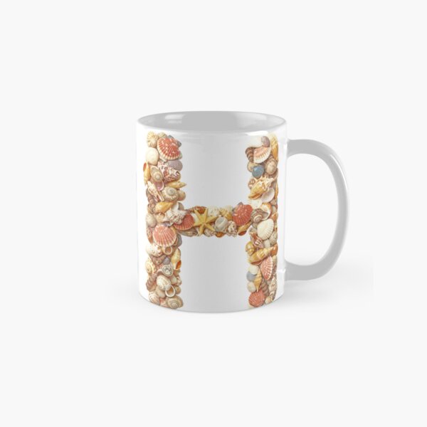 SHELLS LETTER H Classic Mug